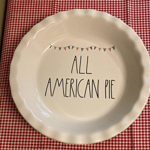 Rae Dunn "ALL AMERICAN PIE" Dish - Picture 2 of 4
